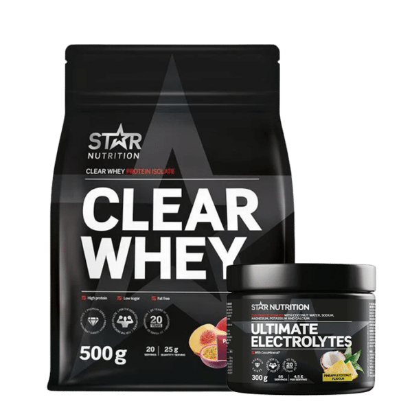 Clear Whey Whey Protein 500 g + Ultimate Electrolytes 300 g