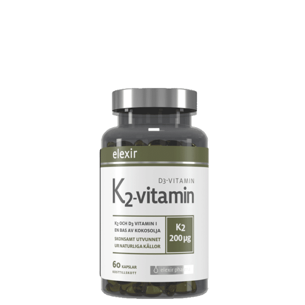 Vitamin K2+D3 200 mcg 60 kapsler