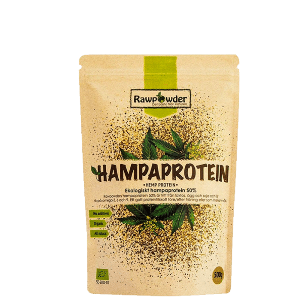 ⌀kologisk hampeprotein 500 g
